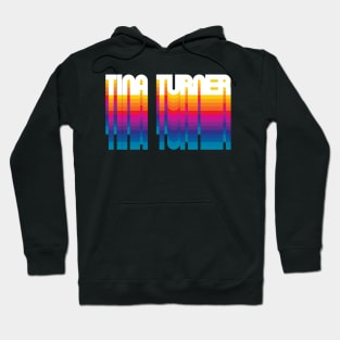 Retro Tina Proud Name Personalized Gift Rainbow Style Hoodie